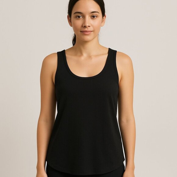 ASOS Black Sleeveless Tank Top 10 - Picture 1 of 3